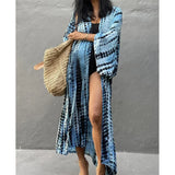 New 10 Colors Printed Long Sleeve With Belt Tunic Beach Cover Up Cover-ups Beach Dress Beach Wear Beachwear Female Women V4521