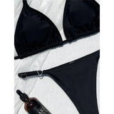 2026 Sexy Halter Bikini Female Swimsuit Women Swimwear Two-Pieces Bikini Set High Cut Leg Padded Bather Bathing Suit Swim V8271