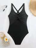 2026 Sexy Strappy Swimsuit One Piece Solid Swimwear Women Bathers Bathing Swimming Swim Suit Female Summer Beachwear