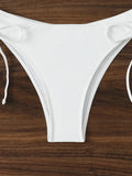 Halter Bandeau Bikinis 2026 Women Sexy Swimsuit Solid Padded High Waist Swimwear Female Bathers Bathing Swimming Swim Suit