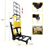 Electric Stair Climbing Hand Trucks 440-880lb Capacity Aluminum Stair Climber Dolly Moving Heavy for Moving Furniture Logistics