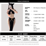 Porn Women Sexy Lingerie Cat Cosplay Costumes Black Shiny Halter Hollow Top with Dress Nightgowns Role Play Erotic Dress