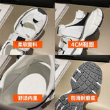 Spring New Round Head Small White Shoes Female Hundred Casual Womens Board Shoes Thick Bottom Women Sneakers