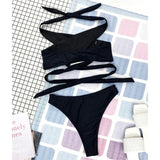 New 5 Colors White Cut Out Women Swimwear Bikini Female Swimsuit Two-Pieces Bikini Set Brazilian Bather Bathing Suit Swim V3366B