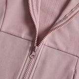 Women's Long-Sleeved Fleece Jacket Slimming Warm Coat for Yoga Pilates Fitness Running - Autumn Winter Sports Outerwear