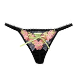 Lace Rose Sexy Thong Women Panties Girls Briefs Flower Seamless G String Underwear Low Waist Female Lingerie Intimates