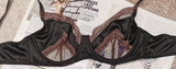 MOYISU Parisian Lingerie Set | Chantilly Lace & Mesh Cutouts | EU 85B Support | Effortless French Slimming Underwire Sexy Bras