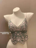 Sexy French Lace Halter Bra for Summer Wireless Crinkle Free Bralette for Small Bust Beautiful Back Lingerie Set S-XL MOYISU BC