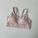 Women's Summer Shock-absorbing Running Yoga Tank Top with a Beautiful Contrasting Sports Bra and a Professional Pilates Bra