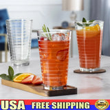 NONEDrinkware Glass Drinkware Set Stackable Dishwasher Safe for Home Bar
