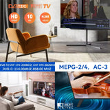 For Europe H.265 DVB-T2&C TV Decoder HD 1080P Mini TV Tuner HEVC 10Bit U8mini Digital Terrestrial Receiver Support WiFi