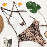 Long Strap Wrap Around Swim Suit For Women Swimwear One Piece Swimsuit Female Bather Snake Print Bathing Suit Beach V852SW