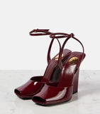 2025 Fashion Show Sandals For Women Sexy Square Open Toe Leopard Print Slope High Heel Shoes Summer Party Star Women's Sandals