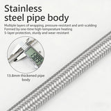 Spray hose, pressurized shower hose, explosion-proof water pipe, rain shower hose, thickened high-pressure shower hose ﻿