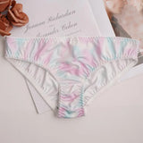 Toucheart Sexy Lingerie Suit for Women Bow Knot Patchwork Printing Underwear Sexy Bra Set Thin Cup Colorful Lingerie Suit New