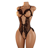 Porn Women Sexy Open Bra Strap Lingerie Lace Night Dress Underwear Black Erotic Babydoll Sleepwear Backless Nightwear Chemises
