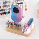 Nail Drill Stand Acrylic Nail Drill Bit Holder Nail File Display Stand Storage Rack Suitable for Nail Drill Storage