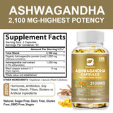 Beworths Ashwagandha Root Extract Capsules for Sleep Anxiety Relief