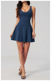Bodycon Tennis Dress with Shorts Pocket Women Speed Dry Sleeveless V Neck One Piece Sport Outfit Short Dress Fitness Yoga Set