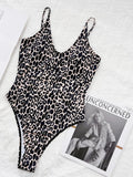 Sexy One Piece Swimsuit Swimwear Women Leopard One-piece Bathing Suit Beachwear Costumi Da Bagno Donna Banadores Mujer 2026 New