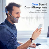 Wireless Headphones With Microphone Bluetooth Earphones ENC Noise Cancelling Hands-free Headset Busines Auriculares Driving