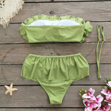 Sexy 3D Flower Bikini Set Brazilian Biquini Low Waist Swimwear Push Up SwimSuit Women Solid Swimwear Sexy Beach Wear Female