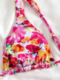 2025 Brazilian Thong Bikinis Strappy Swimsuit Women Sexy Printed Swimwear Female Bathers Swimming Bathing Swimming Swim Suit