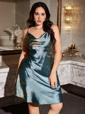 Plus Size Women's Nightdress Elegant Fashion Prints Pajamas Comfortable Snd Sexy Dress For Home Party