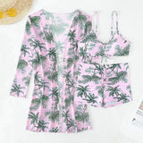 New Sexy 3 Pieces Suit for Women Neck Hanging Bikini Set+Cover-up Swimwear Sunproof Tankini High Waist Shorts Swimsuit Beachwear