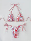 2026 Halter String Triangle Two Piece Bikini Women Swimwear Female Swimsuit Bathers Bathing Swimming Suit Beachwear Summer