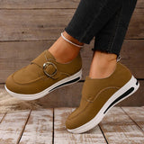 2025 Faux Suede Platform Loafers Women Lightweight Slip On Thick Sole Sneakers Woman Plus Size 43 Comfort Non Slip Casual Shoes