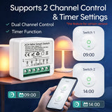 Zigbee Smart Switch Module Mini 10A/16A Optional 1/2 3Channel Smart Home Relay Automation Breaker For Tuya Z2M Alexa Google Home