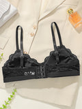 Black detachable breast pad bra lace sexy Lingerie no steel ring brassiere comfortable and unrestrained to wear size S-XL MR2953
