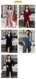 Gold velvet pajamas, autumn and winter sexy suspender nightgown, nightgown set with chest pad, large size home clothes