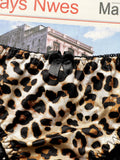 Hot Selling High-quality Sexy Women's Seamless And Steel Ring Two-piece Leopard Print Underwear Women's Lace Underwear Set B2046