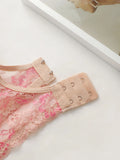 Women's Pink Lace Bra and Panty Set  Soft Floral Lace Everyday Comfort Perfect for Casual Wear sexy Lingerie set B2631
