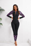 Woman Swimsuit One Piece Surfing Clothes Sport Style Long Sleeve Jumpsuit Diving Suit Women's Swimwear Female Swimming Bodysuit