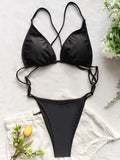 Sexy Extreme Mini Micro String Women Swimwear One Piece Swimsuit Female Cross Backless Monokini High Cut Bathing Suit Swim Lady