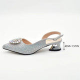 Doershow new come Matching Women Shoe and Bag Set Decorated colorful Nigerian Shoes and Bag Set Italy Shoes and Bag set  HAS1-1