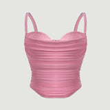 Camisole Tight Corset Sexy Transparent Mesh Patchwork Tube Top Slimming Hot Girl Outerwear Party Crop Top Pure Desire Top C9L1
