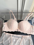 Summer Nouvelle Tendance! Soutien-Gorge Push Up à Fermeture Avant - Bretelles Dentelle Dos, Bralette Légère pour Petite Poitrine