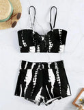 Drawstring Front Shorts Bikinis 2026 High Waist Swimsuit Women Swimwear Female Bathers Bathing Swimming Swim Suit Beachwear