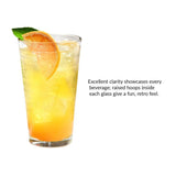 NONEDrinkware Glass Drinkware Set Stackable Dishwasher Safe for Home Bar