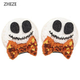 Christmas 2.8"Mouse Ears Hair Clips For Children Sequins Bow Hairpins Girls Festival Party DIY Hair Accessories