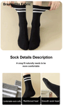 Crew Socks Breathable Mid Tube Sports Socks 3-6 Pairs