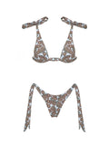 2026 Fashionable Boho Chic Bikini Set with Unique Paisley Design Perfect for Beach Wear and Pool Parties Summer Getaways