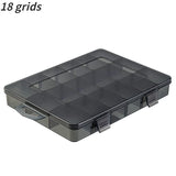 DELI 1 PCS Plastic Storage Boxes Slots Adjustable Packaging Transparent Tool Case Screw Craft Jewelry Accessories Organizer Box