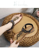 2026 New Shoes for Women Bohemia Crystal Sandals Women Shoes Rhinestone Lady Flip Flops Pearl Slip on Flat Beach Shoes