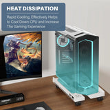 New CPU Stand Adjustable Bracket PC Holder Cart Mobile Computer Tower Stand with Rolling Caster Wheels Adjustable Desktop Stand