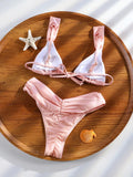 Miyouj Triangle Bikini New Two Piece Suit Solid Color Beachwear 2026 Bikini Women's Swimsuits Sexy Bathsuit Micro Thong Swimwear